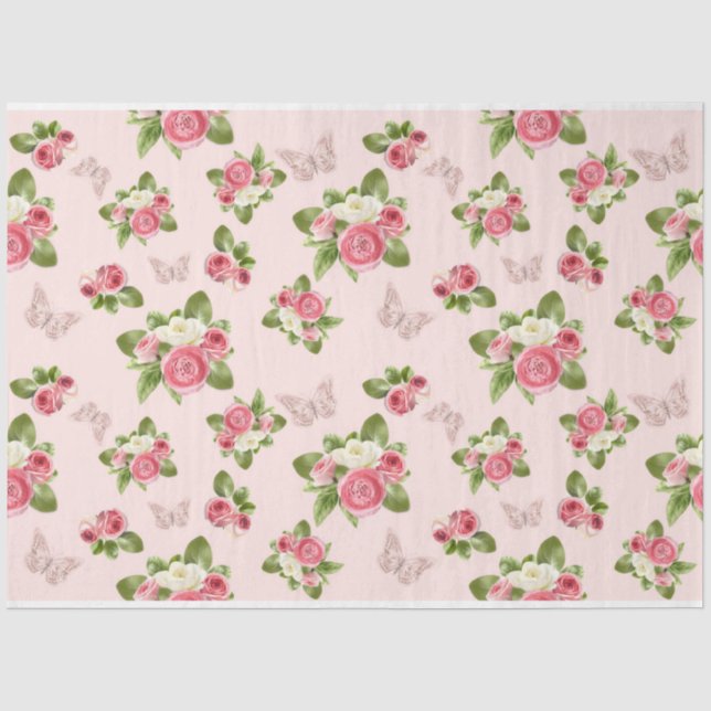 Papel De Seda Uma Série de Design Shabby Chic 10 (Frente )