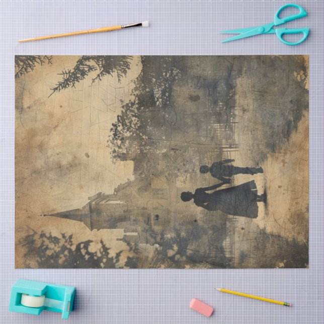 Papel De Seda Uma Série de Mãe Gótica Design #8 (Arte )