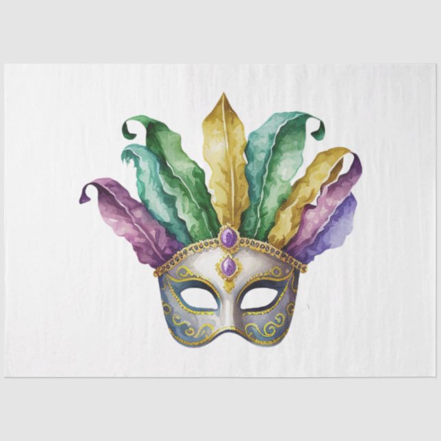 Papel De Seda Uma Série de Máscaras de Carnaval Design 21 (Frente )