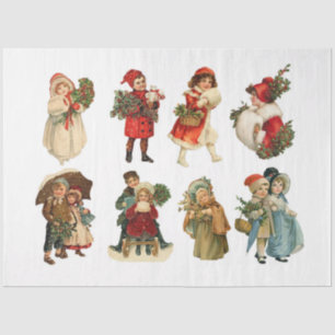 Papel De Seda Uma Série de Natal Vintage Design 7