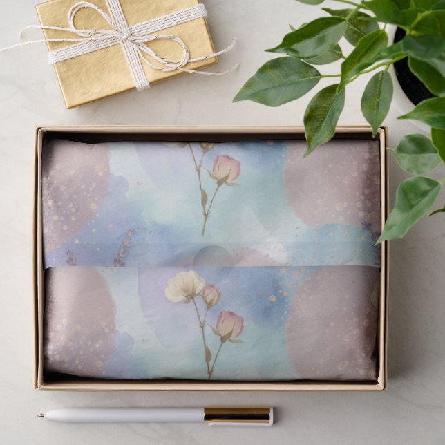Papel De Seda Uma Série de Páscoa Azul e Rosa Design #7 (Presente)