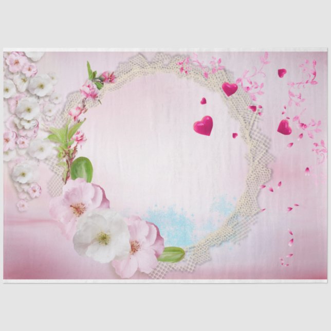 Papel De Seda Uma Série de Shabby Chic Design 28 (Frente )