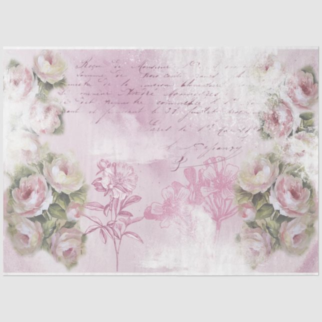 Papel De Seda Uma Série Shabby Chic Design 35 (Frente )
