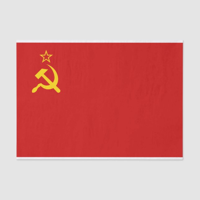Papel De Seda União Soviética da URSS Bandeira Doença Comunista  (Frente )