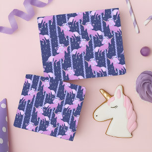 Papel De Seda Unicorn Carousel - noite