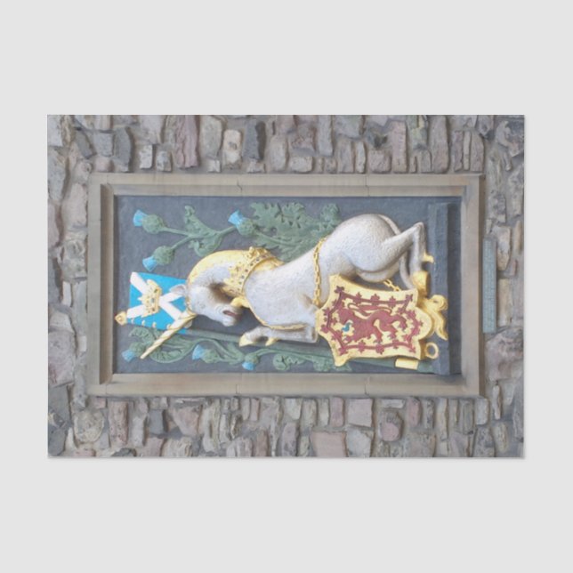 Papel De Seda Unicórnio, Holyrood Palace (Frente )
