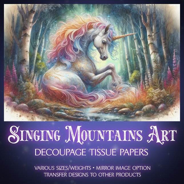 Papel De Seda Unicórnio Pacífico Na Dissociação De Florestas Enc (Criador carregado)