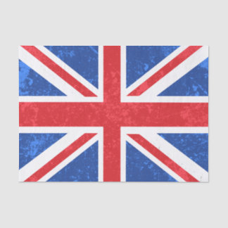 Papel De Seda Union Jack, vermelho e azul