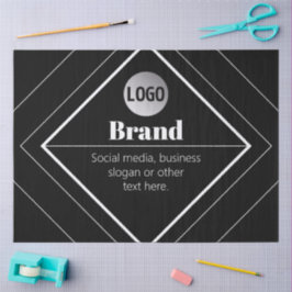 Papel De Seda Upload Your Logo & Customizable Text Design