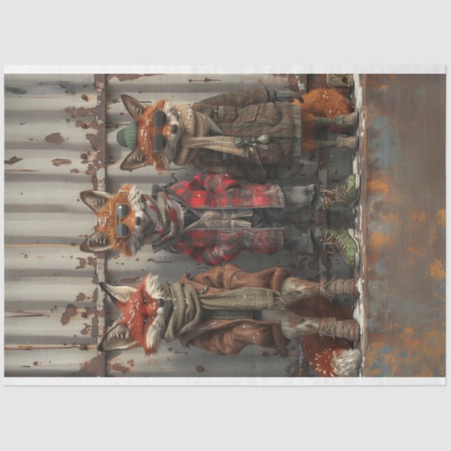 Papel De Seda Urban Foxtrot Rebels Bad Boy Vibe Decoupage (Frente )