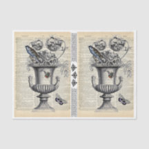 Urn Floral com Ave e Abelha