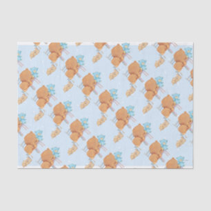 Papel De Seda Urso de Brown grande, chita, & cadeiras flexíveis