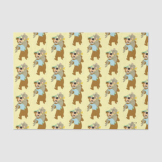 Papel De Seda Urso de Carregando do Urso Yogi