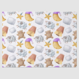 Papel De Seda Urso de pelúcia, ovelha e página de dissociação da