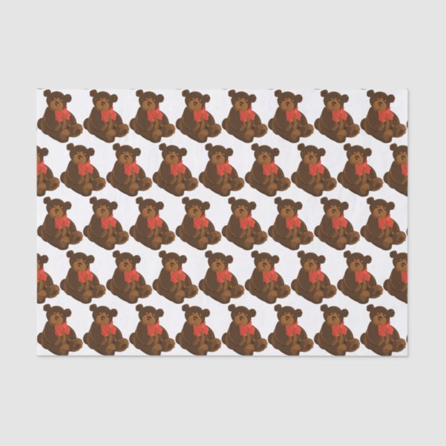 Papel De Seda Urso de Teddy (Frente )