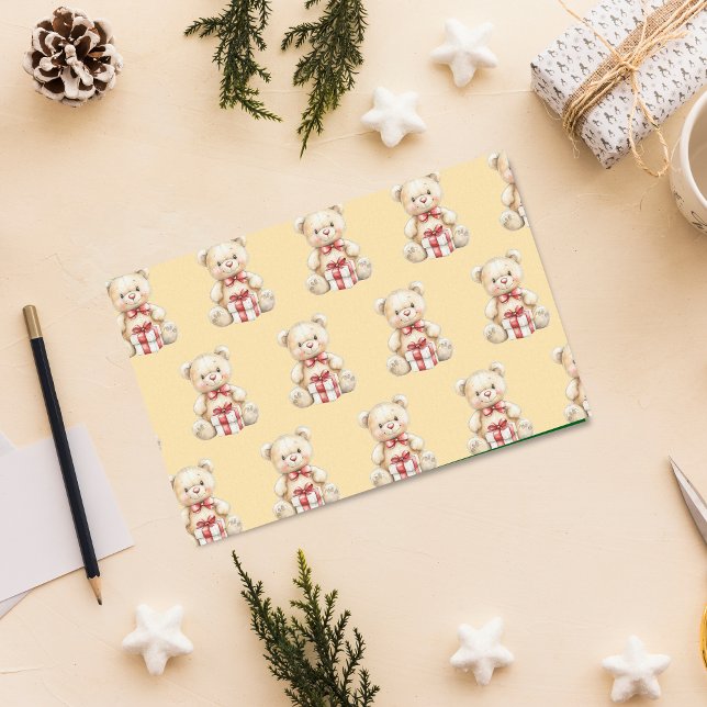 Papel De Seda Urso de Teddy de Natal amável (Criador carregado)