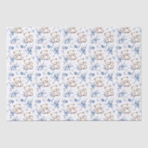 Papel De Seda Urso e chá de fraldas de Bebê