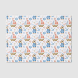 Papel De Seda Urso Navegador Náutico de Embarcação Navegável