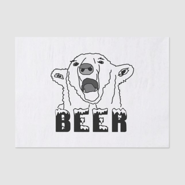 Papel De Seda Urso Polar (Frente )