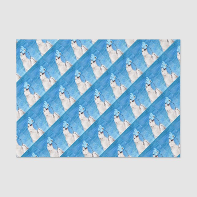 Papel De Seda Urso Polar com Marshmallow Torrado (Frente )