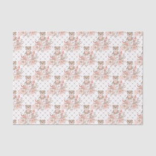 Papel De Seda Ursos Pequenos Para Meninas