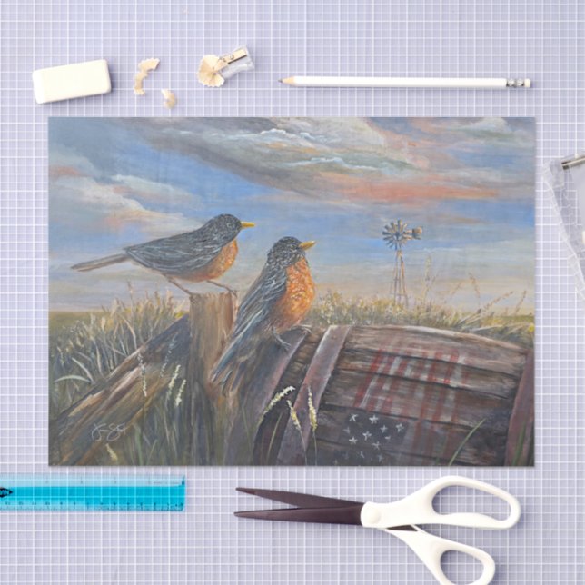 Papel De Seda USA Robins (Arte )