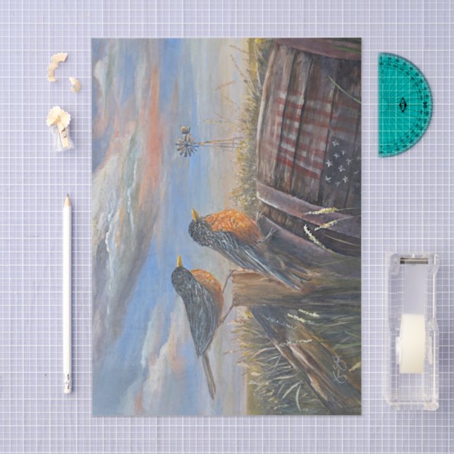 Papel De Seda USA Robins (Arte )