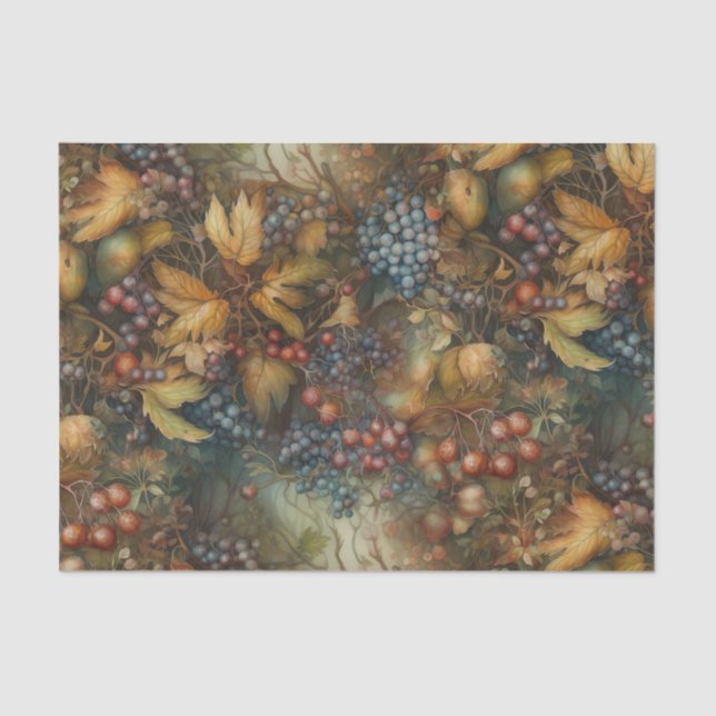 Papel De Seda Uvas de outono (Frente )