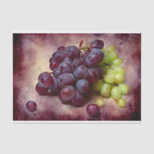 Papel De Seda Uvas Vermelhas E Verdes