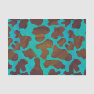 Papel De Seda Vaca Brown e impressão da cerceta