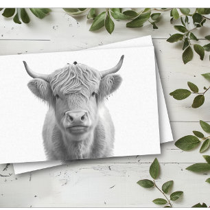 Papel De Seda Vaca das Terras Altas Adorável 