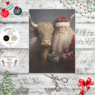 Papel De Seda Vaca do Planalto e Papai Noel