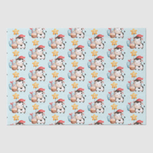 Papel De Seda Vaca Sorrindo - Um Bom Aniversário