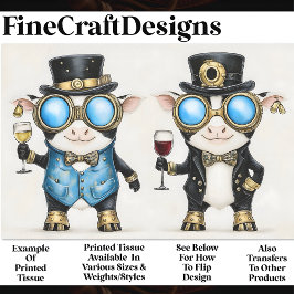 Papel De Seda Vacas Com Chorrasco Com Vinho AM8