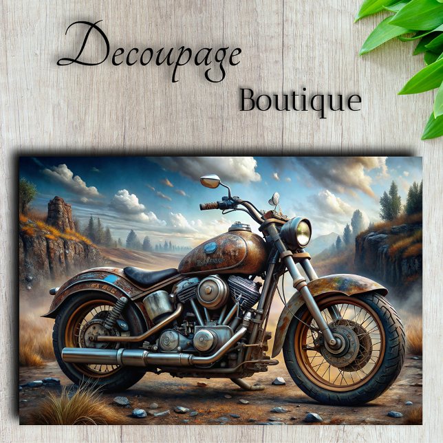 Papel De Seda Vagante de Ferro (Iron Wanderer Decoupage Tissue Paper                    )