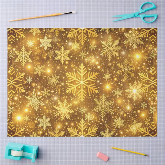 Papel De Seda Valsa de Natal Luminosa (Arte )