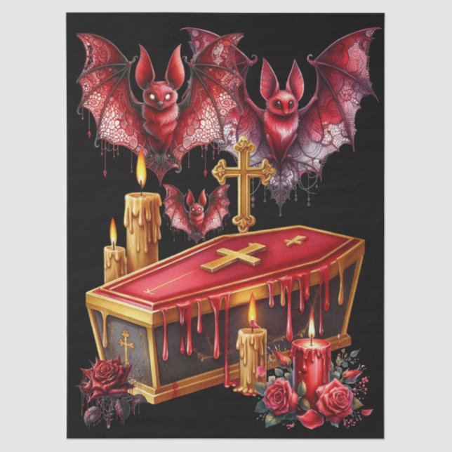Papel De Seda Vampire Bats (Frente )
