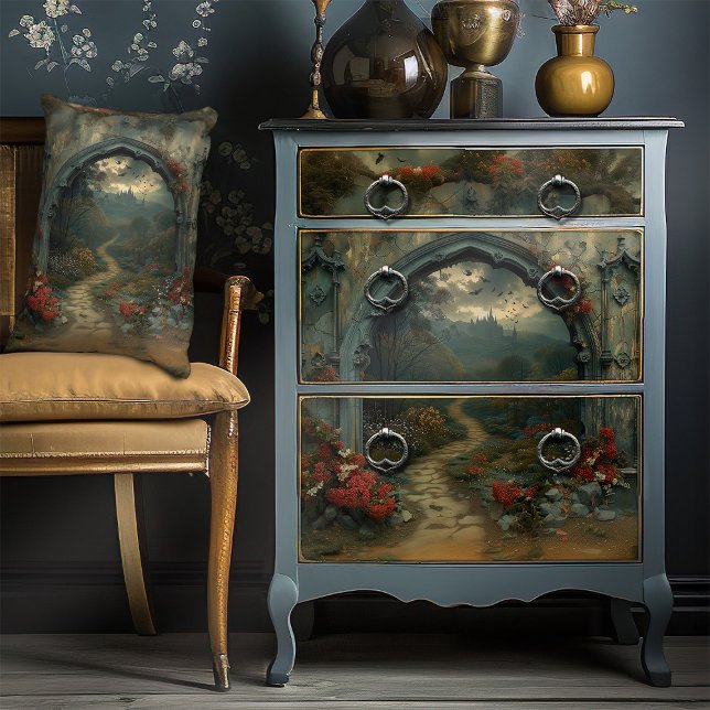 Papel De Seda Vampiro da Arca Gótica do Castelo de Drácula (Criador carregado)