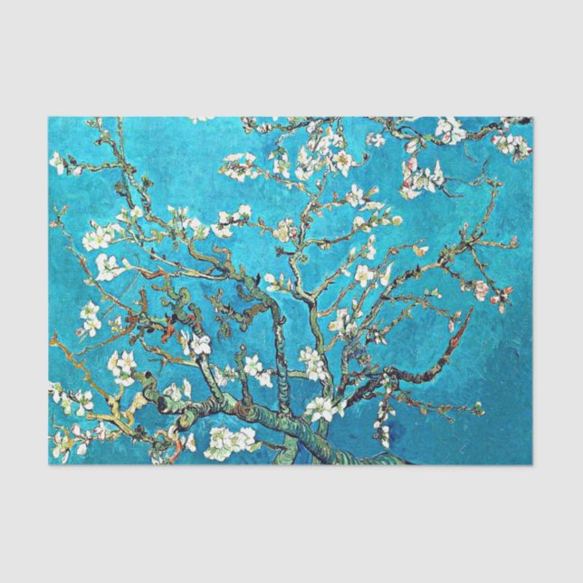 Papel De Seda Van Gogh - Almond Blossoms, famosa pintura (Frente )