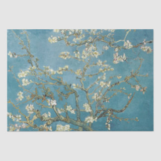 Papel De Seda Van Gogh Almond Blossoms Turquoise
