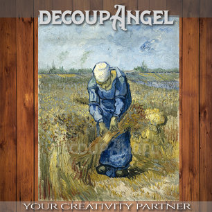 Papel De Seda Van Gogh - Mulher Camponesa Vinculando Sheaves Dec
