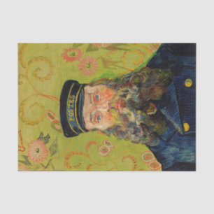 Papel De Seda Van Gogh Postman. Retrato impressionismo
