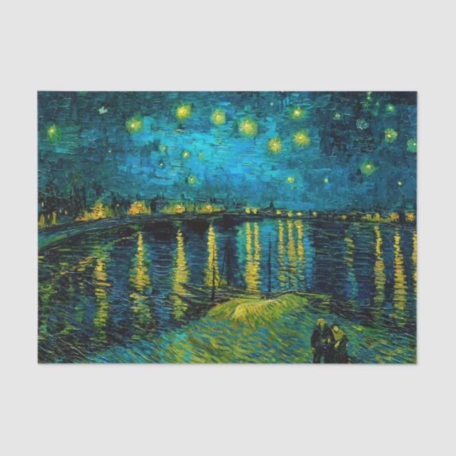 Papel De Seda Van Gogh Starry Night Over the Rhône (Frente )