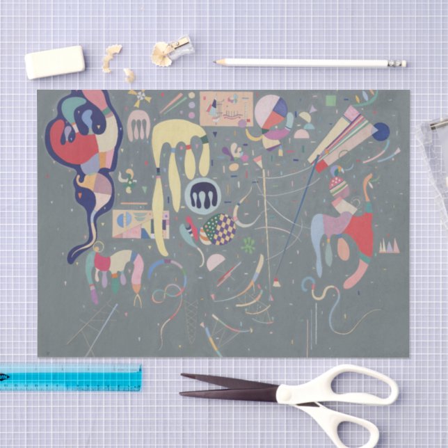 Papel De Seda Várias Ações, Kandinsky  (Arte )