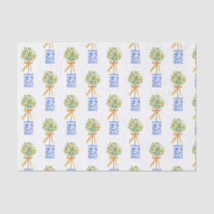 Papel De Seda Variável de Árvore Laranja de Quarela