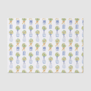 Papel De Seda Variável de Árvore Laranja de Quarela