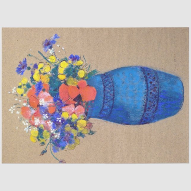 Papel De Seda Vase das Flores, Redon (Frente )