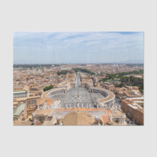Papel De Seda Vaticano, Itália: Ruas. Vista aérea de Peter Squar