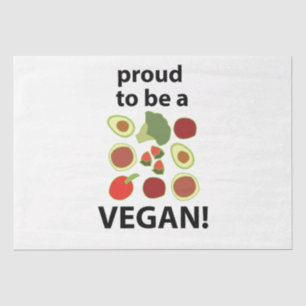 Papel De Seda Vegano Orgulhoso Por Ser Vegano
