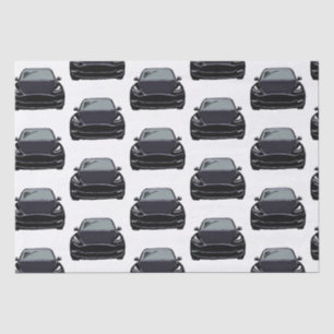 Papel De Seda Veículo elétrico a negro SUV